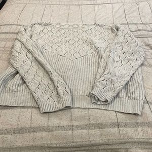 Shein 2x crochet crop style sweater.
